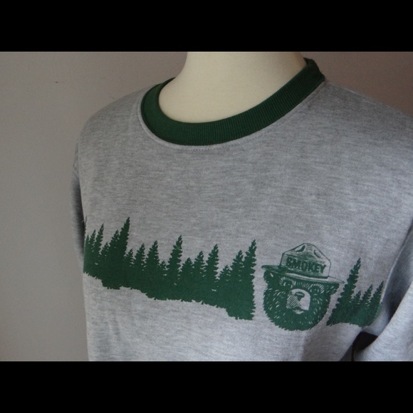 Smokey the bear ringer sweatshirt - Picture 8 of 8